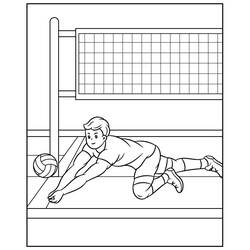Dibujo Voleibol (Deportes) #218850 para imprimir y colorear