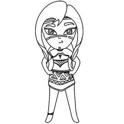 Dibujo para colorear: Ainbo, Princesa del Amazonas (Dibujos Animados y Series Animadas) #182078 - Dibujos para Colorear e Imprimir Gratis