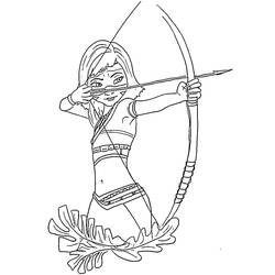 Dibujo para colorear: Ainbo, Princesa del Amazonas (Dibujos Animados y Series Animadas) #182080 - Dibujos para Colorear e Imprimir Gratis