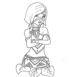Dibujo para colorear: Ainbo, Princesa del Amazonas (Dibujos Animados y Series Animadas) #182082 - Dibujos para Colorear e Imprimir Gratis
