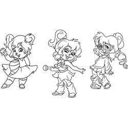 Dibujo para colorear: Alvin y the Chipmunks (Dibujos Animados y Series Animadas) #128252 - Dibujos para Colorear e Imprimir Gratis
