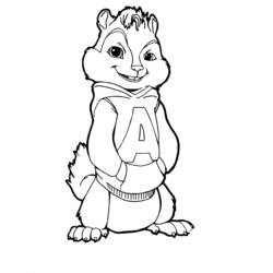 Dibujo para colorear: Alvin y the Chipmunks (Dibujos Animados y Series Animadas) #128285 - Dibujos para Colorear e Imprimir Gratis