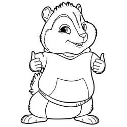 Dibujo para colorear: Alvin y the Chipmunks (Dibujos Animados y Series Animadas) #128343 - Dibujos para Colorear e Imprimir Gratis