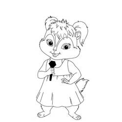 Dibujo para colorear: Alvin y the Chipmunks (Dibujos Animados y Series Animadas) #128356 - Dibujos para Colorear e Imprimir Gratis
