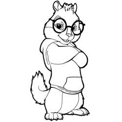 Dibujo para colorear: Alvin y the Chipmunks (Dibujos Animados y Series Animadas) #128373 - Dibujos para Colorear e Imprimir Gratis