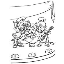 Dibujo Alvin y the Chipmunks (Dibujos Animados y Series Animadas) #128379 para imprimir y colorear