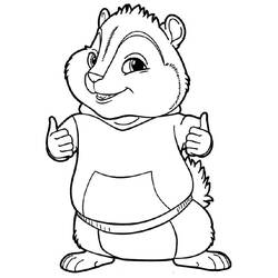 Dibujo para colorear: Alvin y the Chipmunks (Dibujos Animados y Series Animadas) #128384 - Dibujos para Colorear e Imprimir Gratis