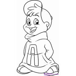 Dibujo para colorear: Alvin y the Chipmunks (Dibujos Animados y Series Animadas) #128389 - Dibujos para Colorear e Imprimir Gratis