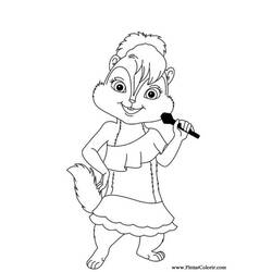 Dibujo para colorear: Alvin y the Chipmunks (Dibujos Animados y Series Animadas) #128395 - Dibujos para Colorear e Imprimir Gratis