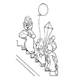 Dibujo para colorear: Alvin y the Chipmunks (Dibujos Animados y Series Animadas) #128416 - Dibujos para Colorear e Imprimir Gratis
