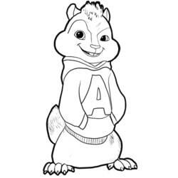 Dibujo para colorear: Alvin y the Chipmunks (Dibujos Animados y Series Animadas) #128424 - Dibujos para Colorear e Imprimir Gratis