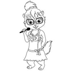 Dibujo para colorear: Alvin y the Chipmunks (Dibujos Animados y Series Animadas) #128436 - Dibujos para Colorear e Imprimir Gratis