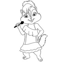 Dibujo para colorear: Alvin y the Chipmunks (Dibujos Animados y Series Animadas) #128452 - Dibujos para Colorear e Imprimir Gratis