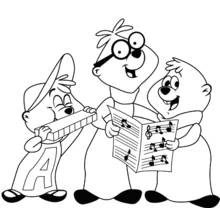 Dibujo Alvin y the Chipmunks (Dibujos Animados y Series Animadas) #128457 para imprimir y colorear