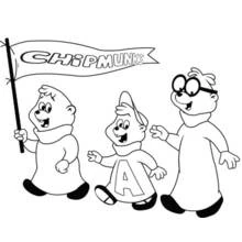 Dibujo Alvin y the Chipmunks (Dibujos Animados y Series Animadas) #128458 para imprimir y colorear