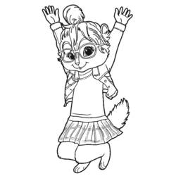 Dibujo para colorear: Alvin y the Chipmunks (Dibujos Animados y Series Animadas) #128461 - Dibujos para Colorear e Imprimir Gratis