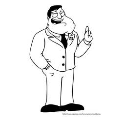 Dibujos para colorear: American Dad! - Dibujos para Colorear e Imprimir Gratis