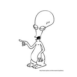 Dibujo para colorear: American Dad! (Dibujos Animados y Series Animadas) #50894 - Dibujos para Colorear e Imprimir Gratis