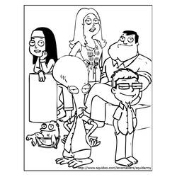 Dibujo para colorear: American Dad! (Dibujos Animados y Series Animadas) #50899 - Dibujos para Colorear e Imprimir Gratis