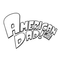 Dibujo para colorear: American Dad! (Dibujos Animados y Series Animadas) #50900 - Dibujos para Colorear e Imprimir Gratis