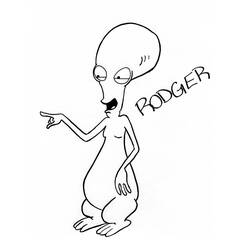 Dibujo para colorear: American Dad! (Dibujos Animados y Series Animadas) #50901 - Dibujos para Colorear e Imprimir Gratis