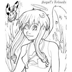 Dibujo para colorear: Amigos Ángeles (Dibujos Animados y Series Animadas) #198242 - Dibujos para Colorear e Imprimir Gratis