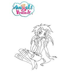 Dibujo para colorear: Amigos Ángeles (Dibujos Animados y Series Animadas) #198245 - Dibujos para Colorear e Imprimir Gratis