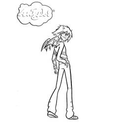 Dibujo para colorear: Amigos Ángeles (Dibujos Animados y Series Animadas) #198249 - Dibujos para Colorear e Imprimir Gratis