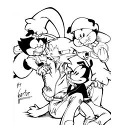 Dibujo para colorear: Animaniacs (Dibujos Animados y Series Animadas) #48302 - Dibujos para Colorear e Imprimir Gratis