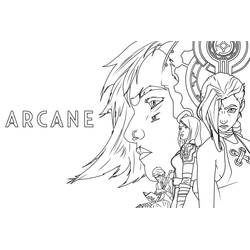 Dibujo para colorear: Arcane (Dibujos Animados y Series Animadas) #206981 - Dibujos para Colorear e Imprimir Gratis