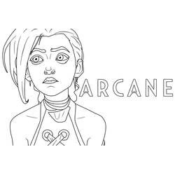 Dibujo para colorear: Arcane (Dibujos Animados y Series Animadas) #206987 - Dibujos para Colorear e Imprimir Gratis