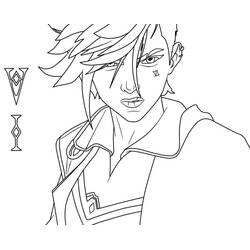Dibujo para colorear: Arcane (Dibujos Animados y Series Animadas) #206989 - Dibujos para Colorear e Imprimir Gratis