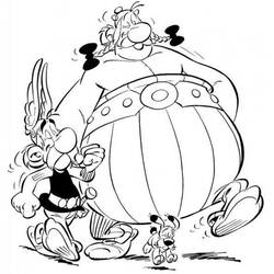 Dibujo para colorear: Asterix y Obelix (Dibujos Animados y Series Animadas) #24375 - Dibujos para Colorear e Imprimir Gratis