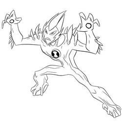 Dibujo para colorear: Ben 10 (Dibujos Animados y Series Animadas) #40400 - Dibujos para Colorear e Imprimir Gratis