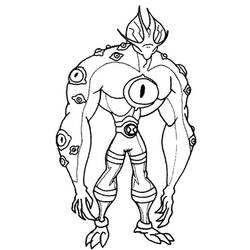 Dibujo para colorear: Ben 10 (Dibujos Animados y Series Animadas) #40406 - Dibujos para Colorear e Imprimir Gratis
