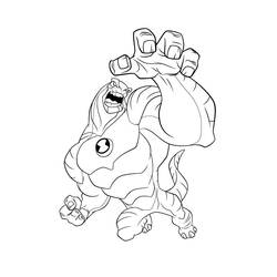 Dibujo para colorear: Ben 10 (Dibujos Animados y Series Animadas) #40410 - Dibujos para Colorear e Imprimir Gratis