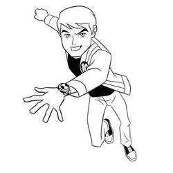 Dibujo para colorear: Ben 10 (Dibujos Animados y Series Animadas) #40413 - Dibujos para Colorear e Imprimir Gratis
