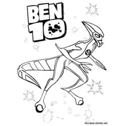 Dibujo para colorear: Ben 10 (Dibujos Animados y Series Animadas) #40435 - Dibujos para Colorear e Imprimir Gratis