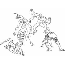 Dibujo para colorear: Ben 10 (Dibujos Animados y Series Animadas) #40439 - Dibujos para Colorear e Imprimir Gratis