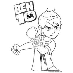 Dibujo para colorear: Ben 10 (Dibujos Animados y Series Animadas) #40447 - Dibujos para Colorear e Imprimir Gratis