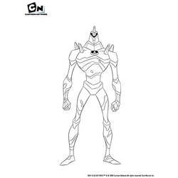 Dibujo para colorear: Ben 10 (Dibujos Animados y Series Animadas) #40458 - Dibujos para Colorear e Imprimir Gratis