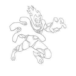 Dibujo para colorear: Ben 10 (Dibujos Animados y Series Animadas) #40480 - Dibujos para Colorear e Imprimir Gratis
