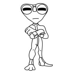 Dibujo para colorear: Ben 10 (Dibujos Animados y Series Animadas) #40482 - Dibujos para Colorear e Imprimir Gratis
