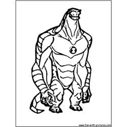 Dibujo para colorear: Ben 10 (Dibujos Animados y Series Animadas) #40495 - Dibujos para Colorear e Imprimir Gratis