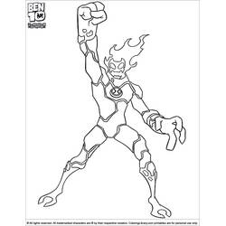 Dibujo para colorear: Ben 10 (Dibujos Animados y Series Animadas) #40510 - Dibujos para Colorear e Imprimir Gratis