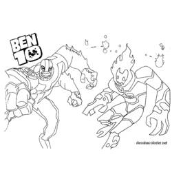 Dibujo para colorear: Ben 10 (Dibujos Animados y Series Animadas) #40515 - Dibujos para Colorear e Imprimir Gratis