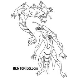 Dibujo para colorear: Ben 10 (Dibujos Animados y Series Animadas) #40520 - Dibujos para Colorear e Imprimir Gratis