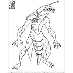 Dibujo para colorear: Ben 10 (Dibujos Animados y Series Animadas) #40521 - Dibujos para Colorear e Imprimir Gratis