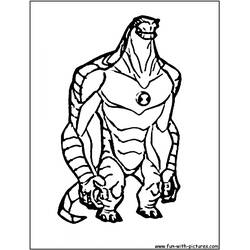 Dibujo para colorear: Ben 10 (Dibujos Animados y Series Animadas) #40538 - Dibujos para Colorear e Imprimir Gratis
