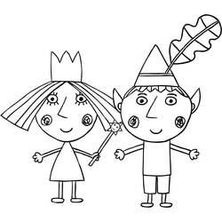 Dibujo para colorear: Ben y Holly's Little Kingdom (Dibujos Animados y Series Animadas) #199084 - Dibujos para Colorear e Imprimir Gratis